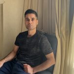 Mahmoud Al-Arda sits in a hotel room in Cairo, Egypt on Oct. 30, 2025. Al-Arida was freed after 32 years in Israeli prison as part of the prisoner exchange with Hamas