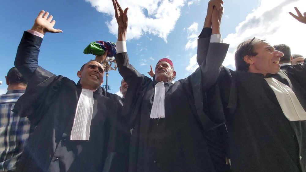 Algerian legal fraternity protests detention of lawyer-activist Abderaouf Arslane
