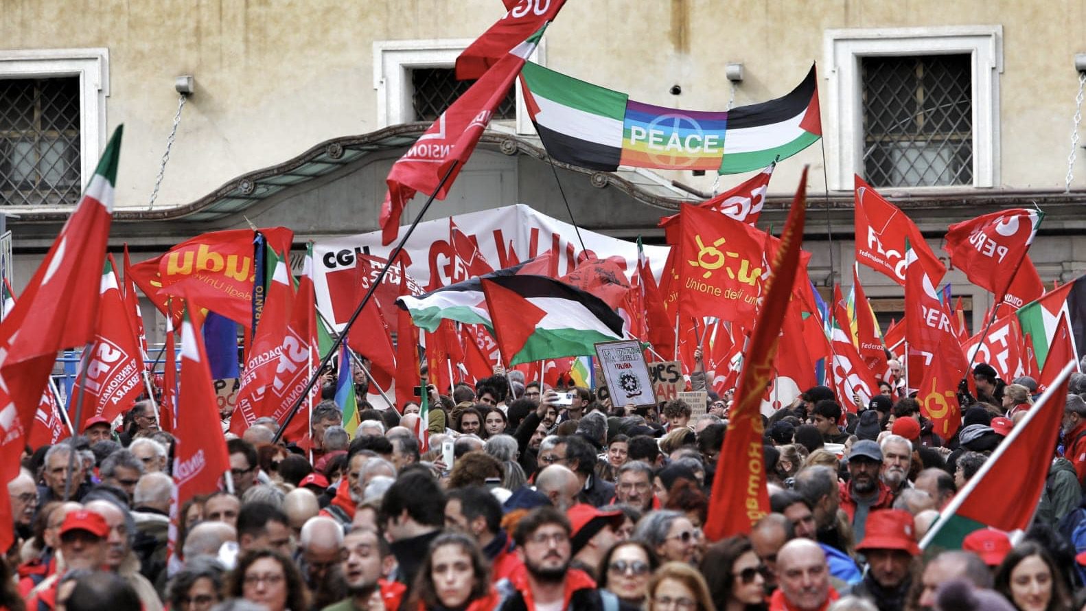 Massive demonstration in Rome calls for ceasefire in Gaza