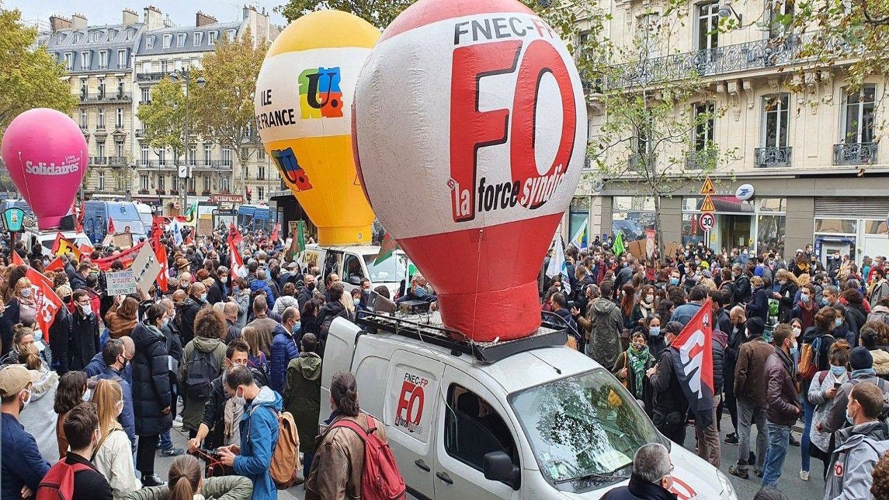 French teachers holds strike demanding safety measures in schools