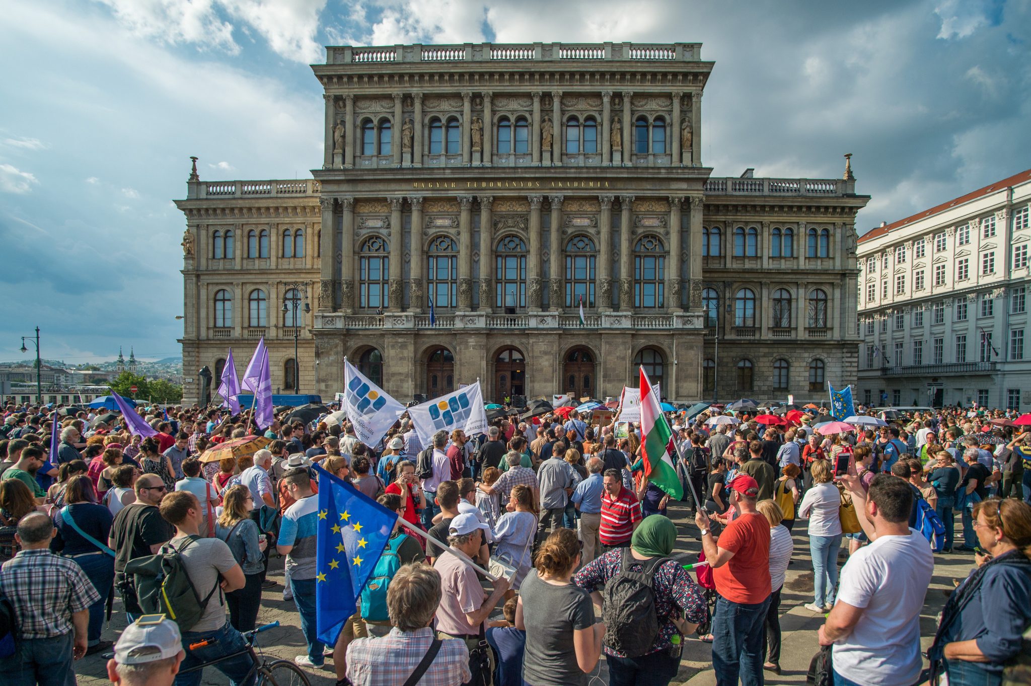 researchers' protest Hungary