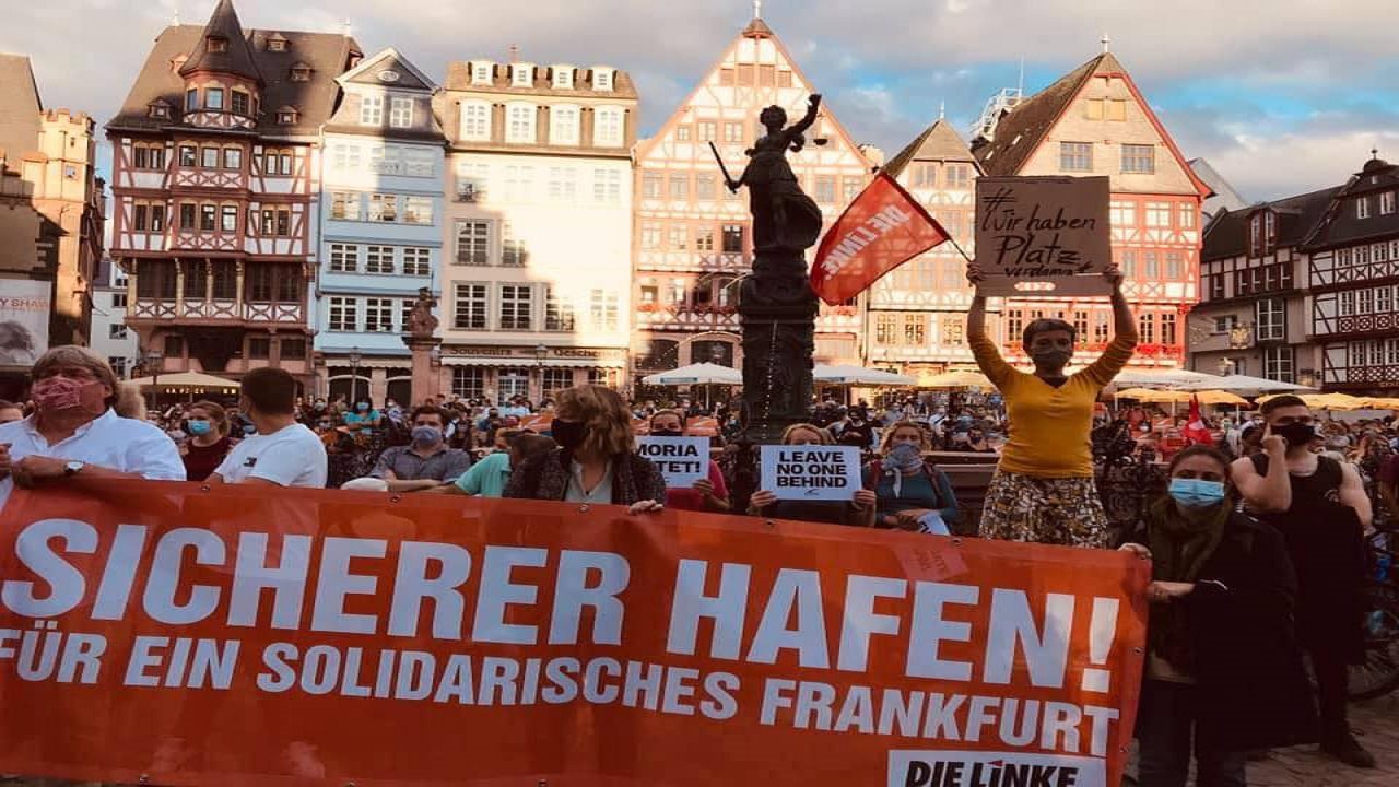 Activists in Frankfurt ask authorities to receive refugees