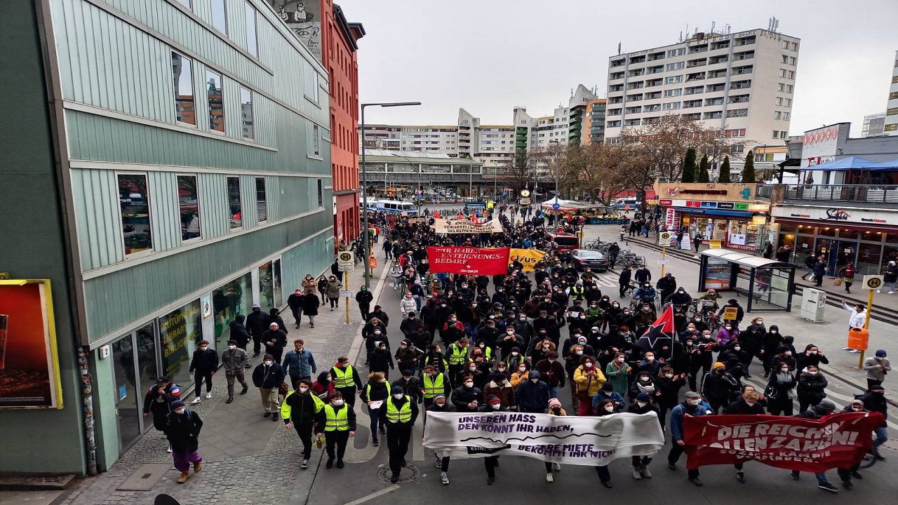 Berliners protest striking down of rent cap law by constitutional court