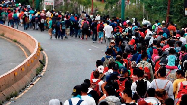 A new Honduran migrant caravan leaves for the US
