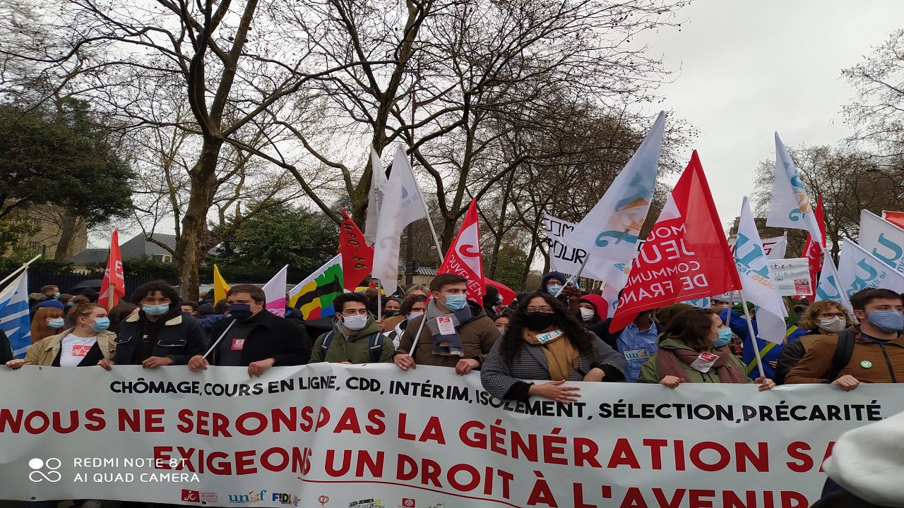 French students and youth hit the streets demanding ‘right to the future’