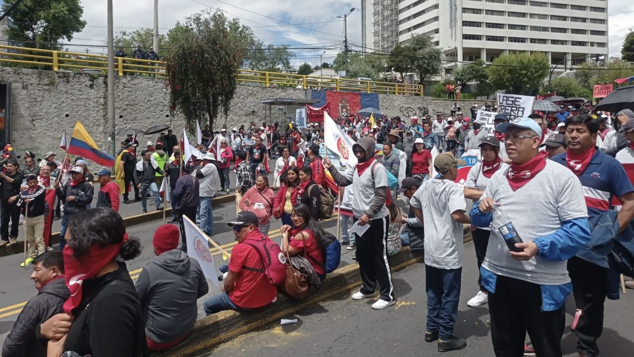 The newest Ecuadorian union took to the streets on May Day