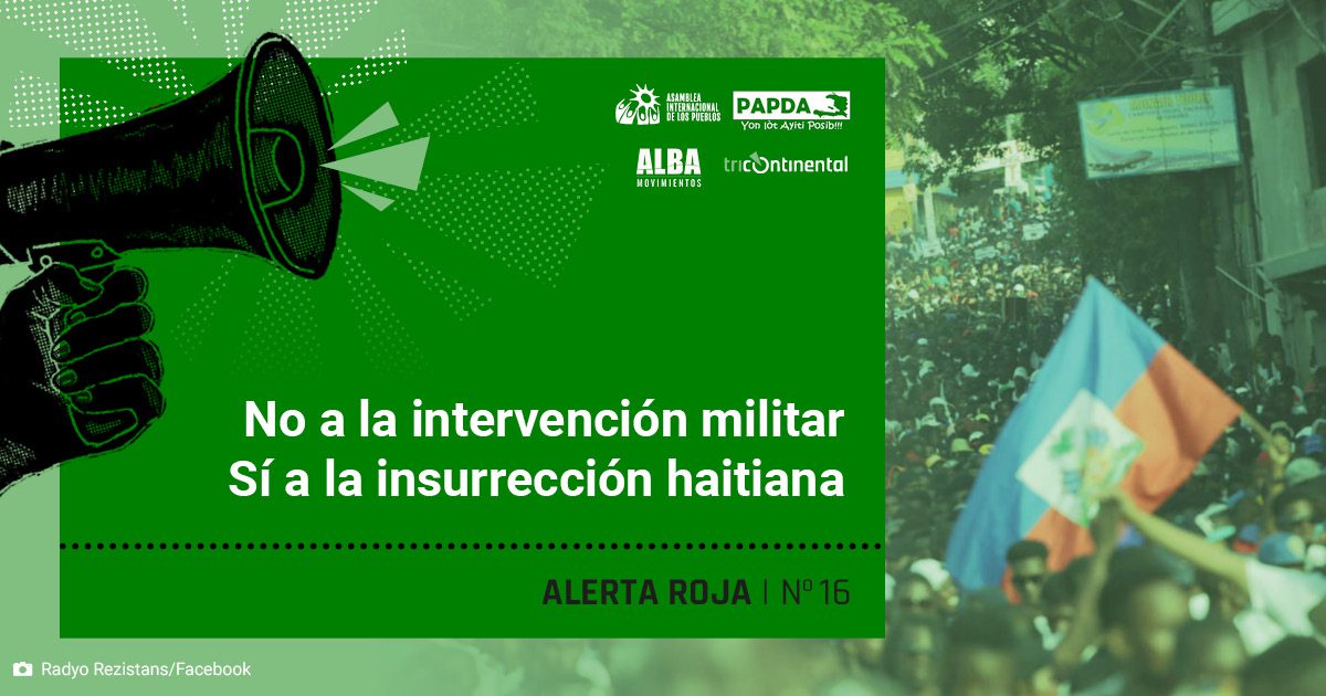 No a la intervención militar. Sí a la insurrección haitiana