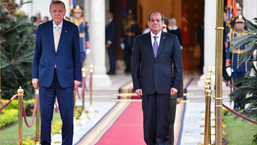 Turkish President Erdogan makes rare visit to Cairo ending decade-long hostility