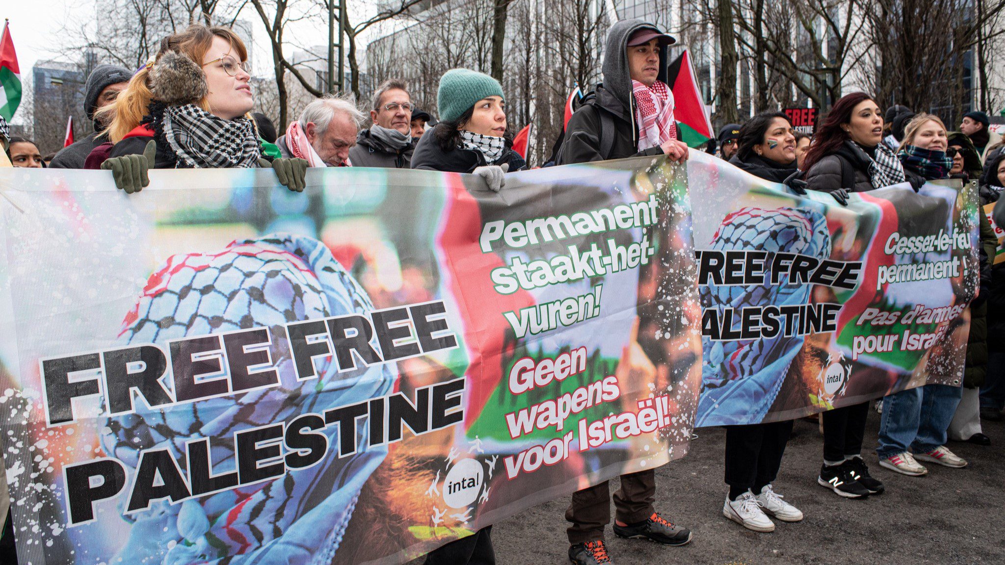20,000 hit the streets of Brussels to call for an immediate ceasefire in Gaza