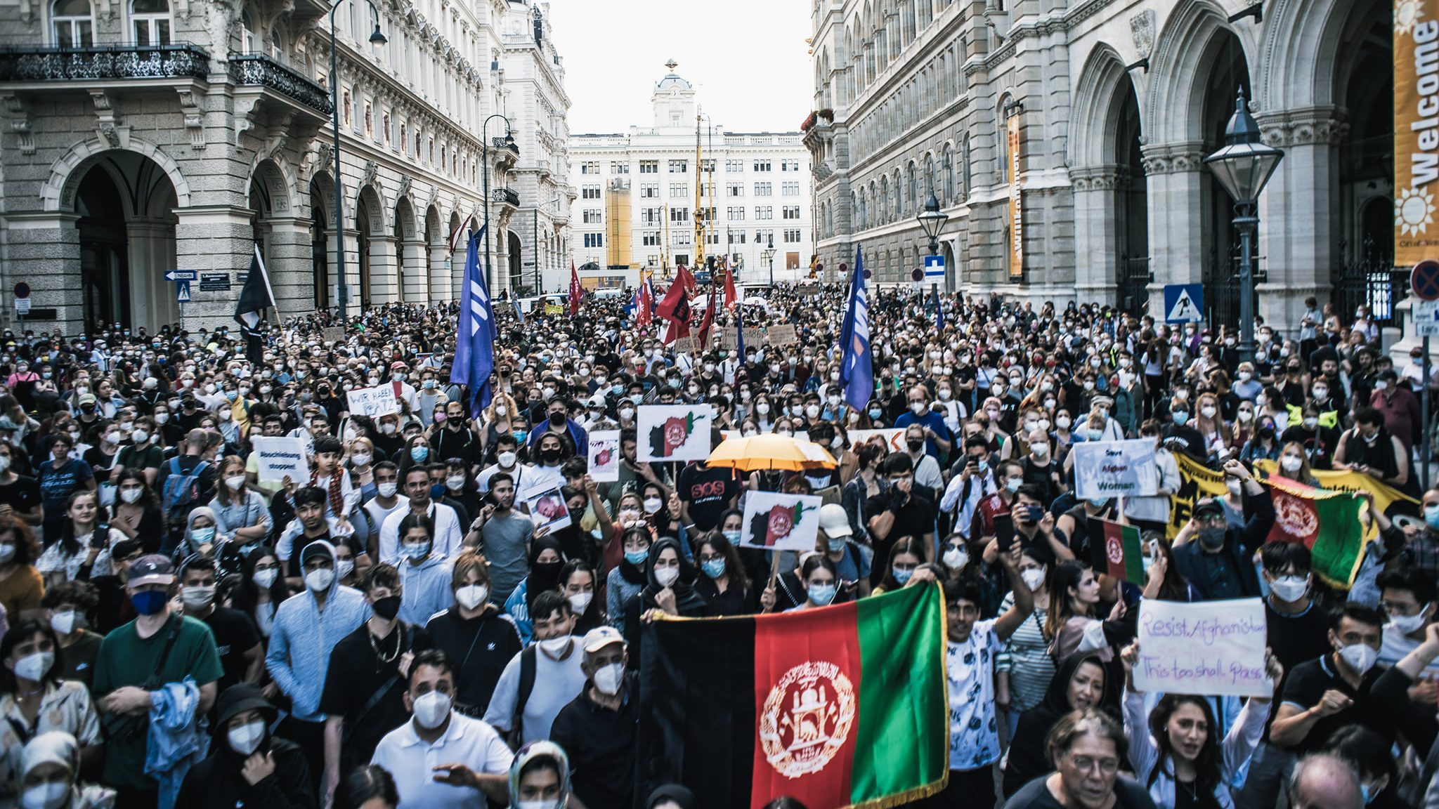 Austrian left mobilizes in solidarity with the people of Afghanistan