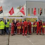 Shipyard workers protest-Northern Ireland