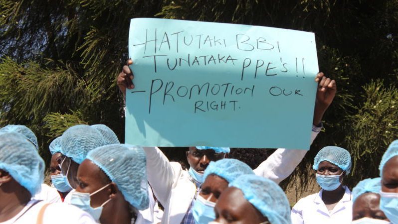 Kenyan health professionals continue strike after governors refuse to sign agreement