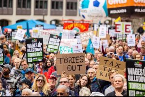 UK Protests cost of living crisis