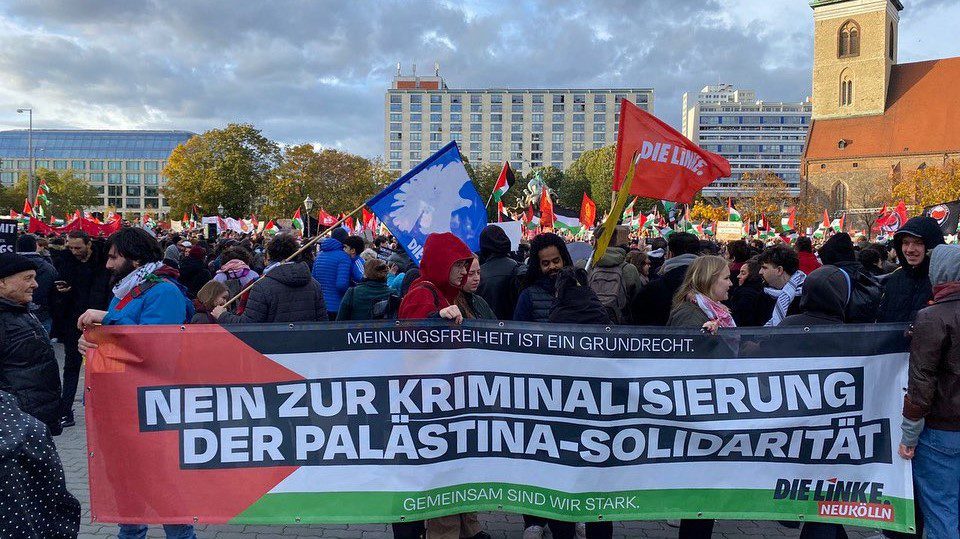 German people’s movements march in solidarity with Palestine