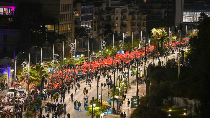 Athens marks anniversary of anti-dictatorship Polytechnic uprising