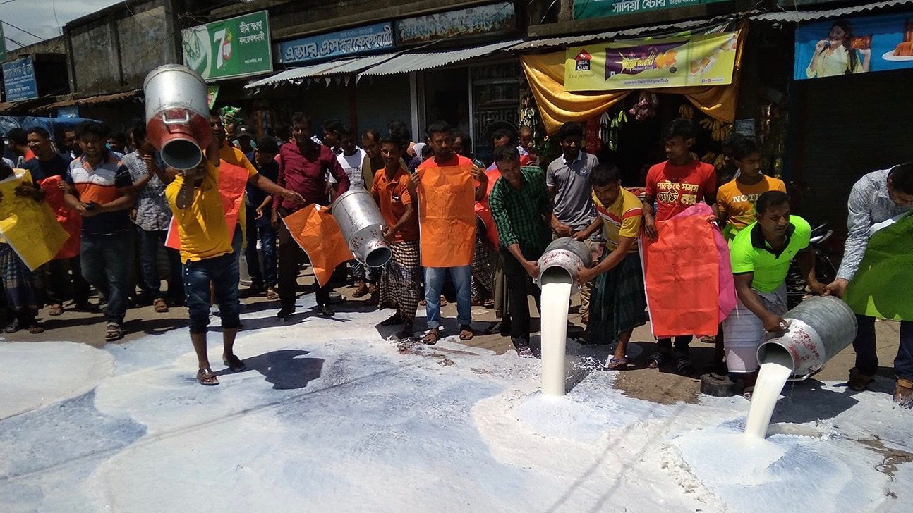 Bangladesh’s dairy farmers hit hard with milk ban