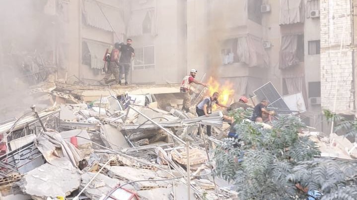 Israel kills 37 in airstrike in Beirut and destroys residential building