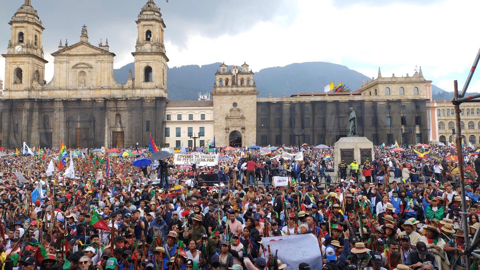 Colombia Indigenous protest against violence