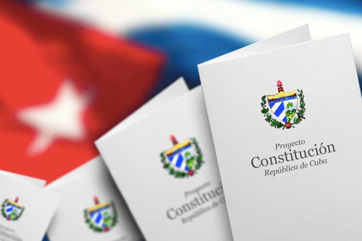 Draft copy of new Cuban constitition