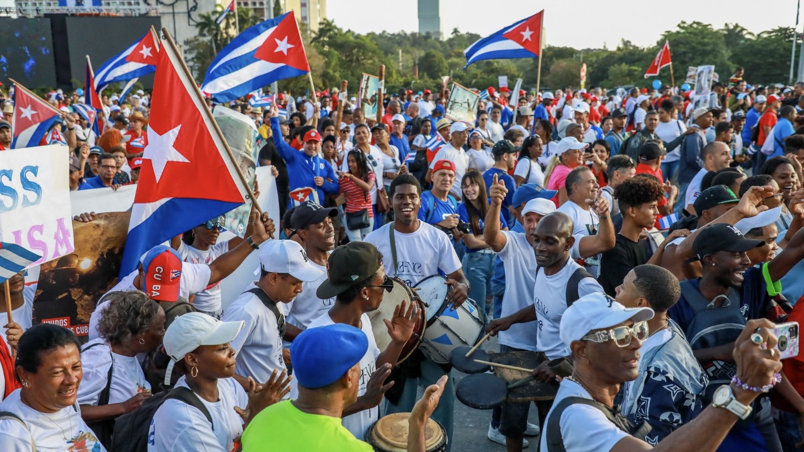 Millions of Cubans marched on May 1 in support of the Revolution