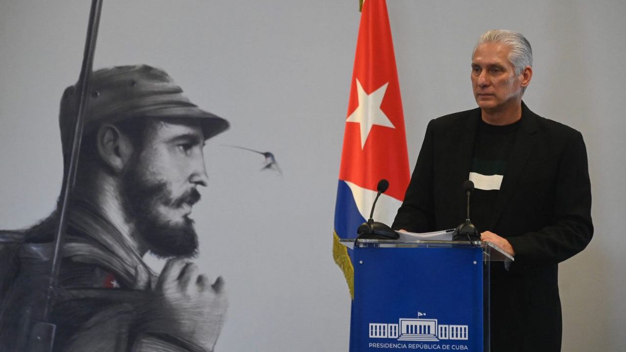 Cuban President Miguel Díaz-Canel addresses nation