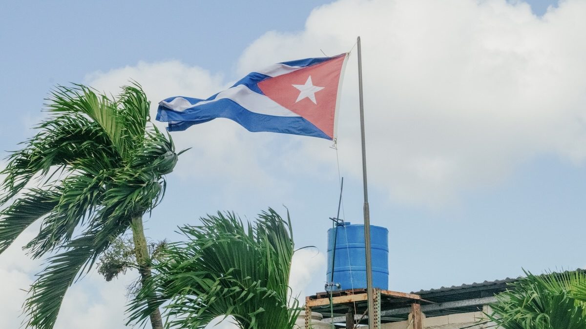Cuban flag in Havana