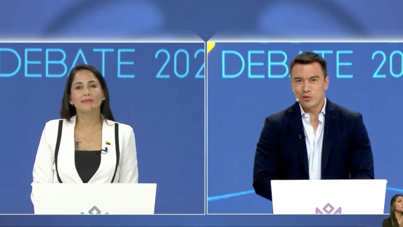 Accusations and attacks: the last presidential debate in Ecuador between Noboa and González
