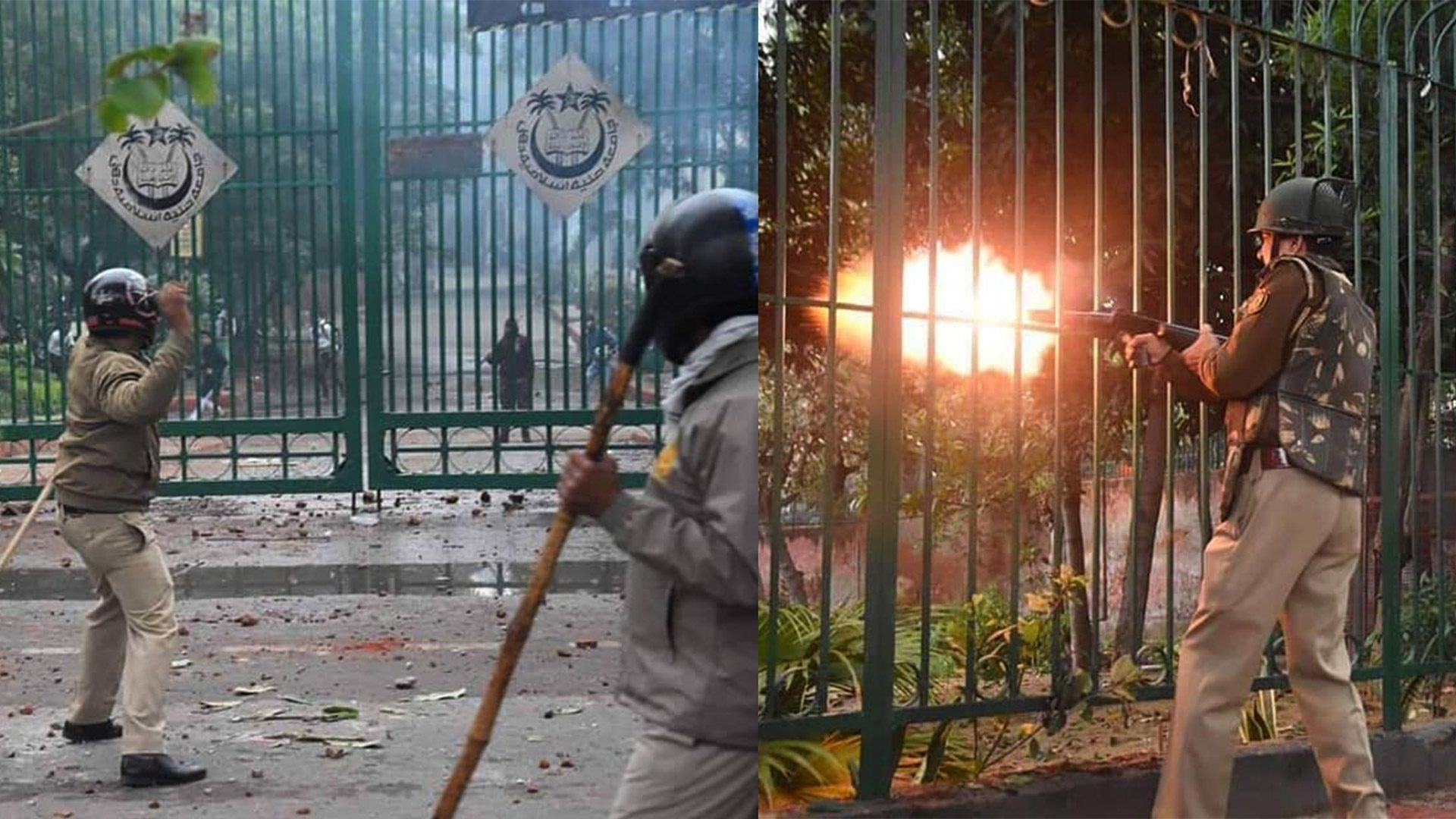 Delhi police brutality and repression