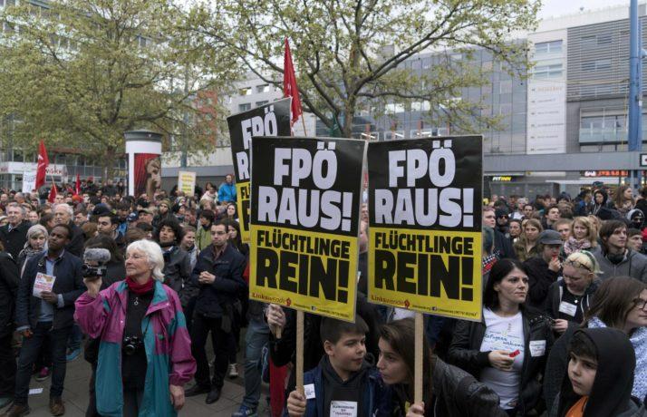 Protest against the Freedom Party of Austria
