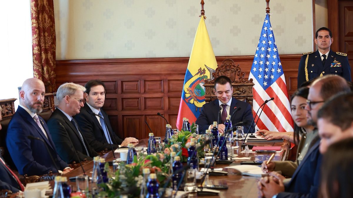 Ecuadorian President Daniel Noboa meets with Marco Rubio at the White House (1)
