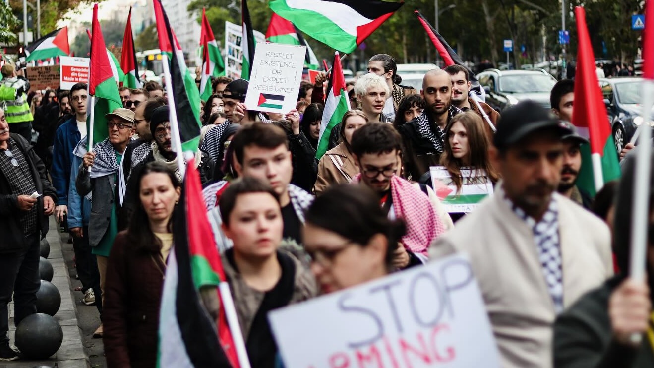 Palestine protest in Bucharest