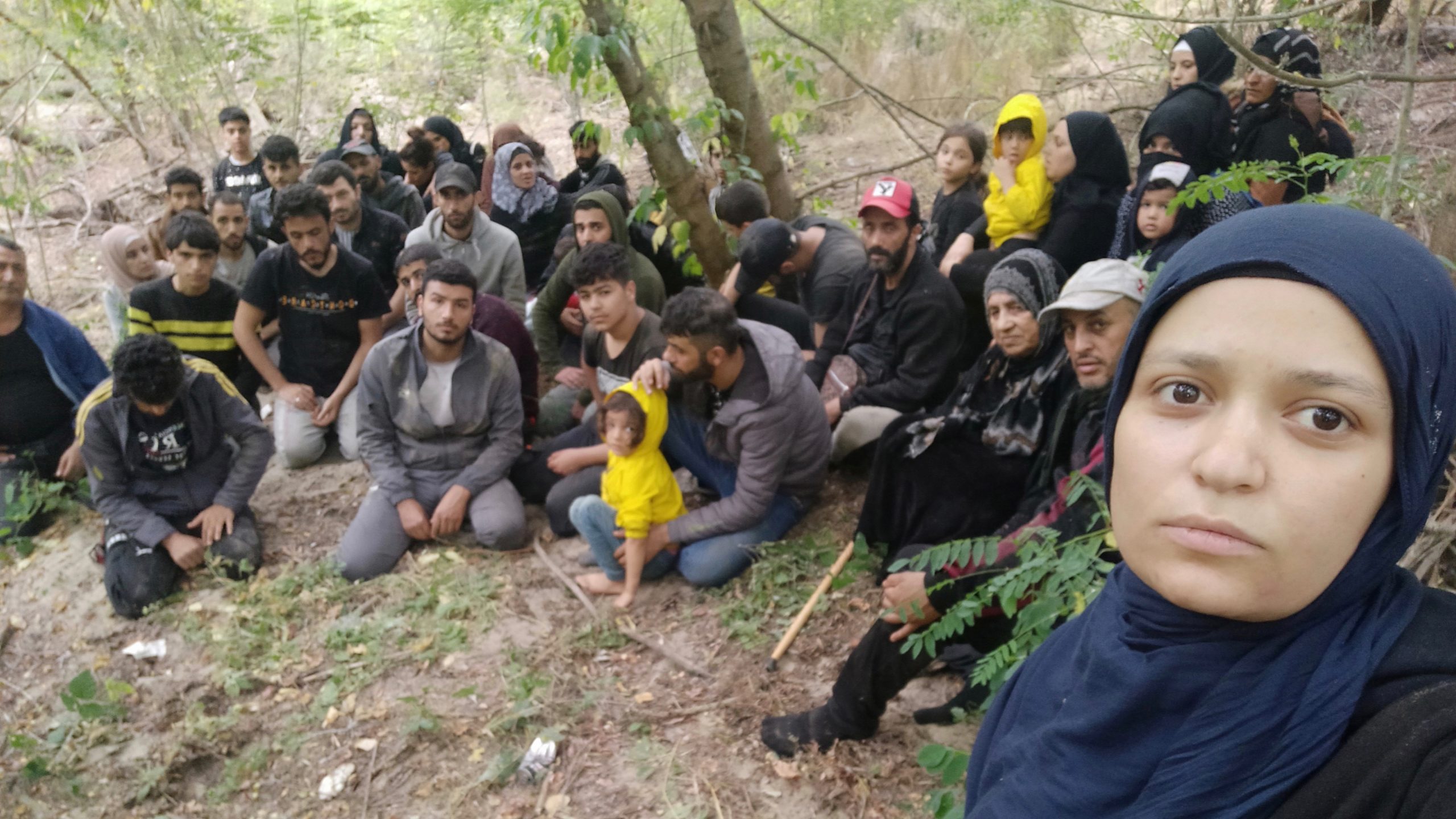 Refugees on Greece-Turkey border