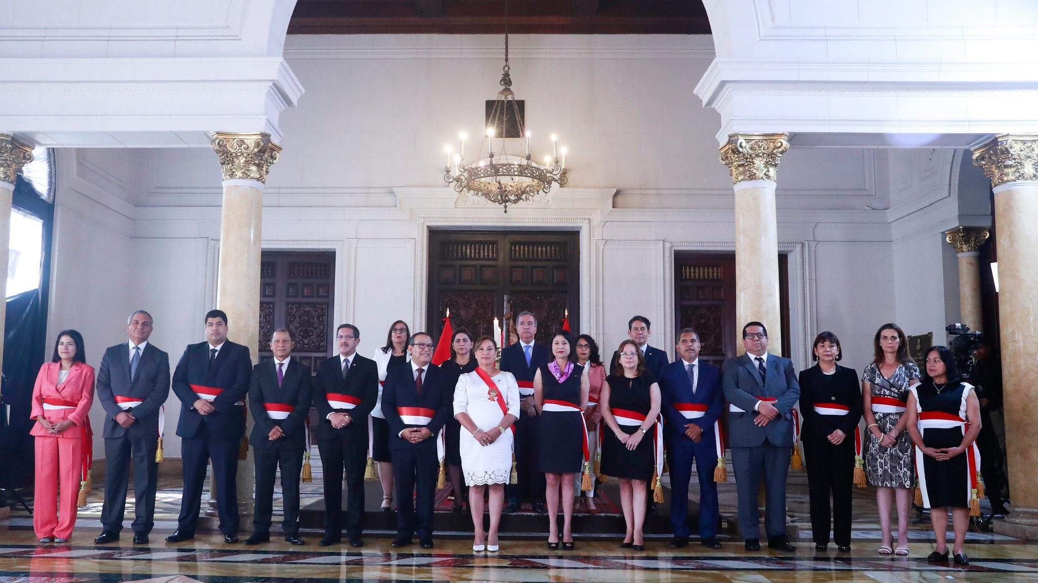 Amid mounting political crisis, Peru’s de facto president swears in four new ministers