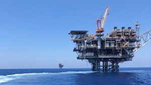 Gas platform in Occupied PalestineISrael - BT News Tamar gas field in Occupied Palestine, near Gaza.