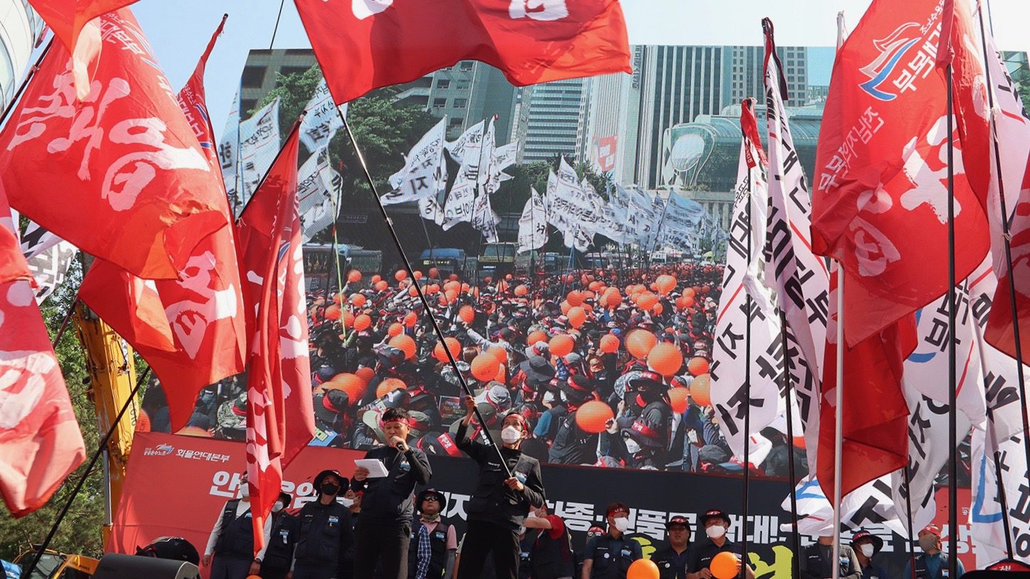 South Korea truckers strike