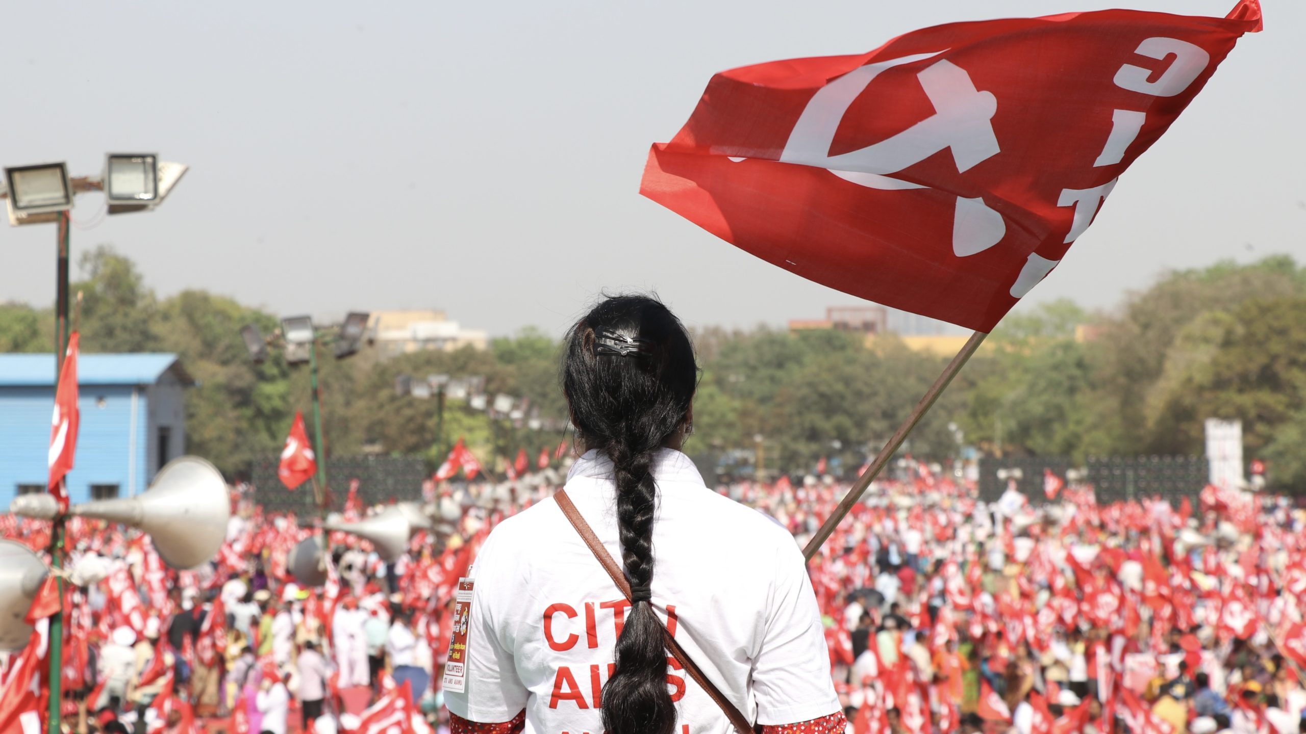 India workers peasants rally 2