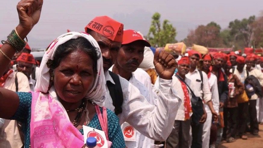 Indian farmers long march