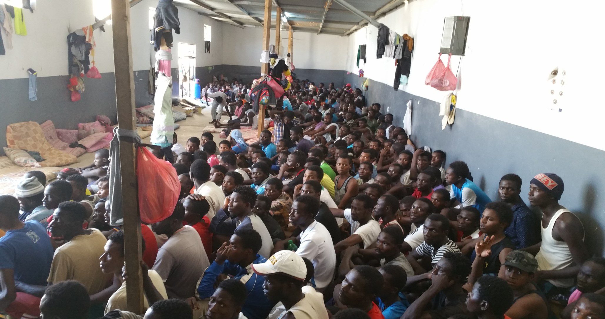 Libya refugee detention center