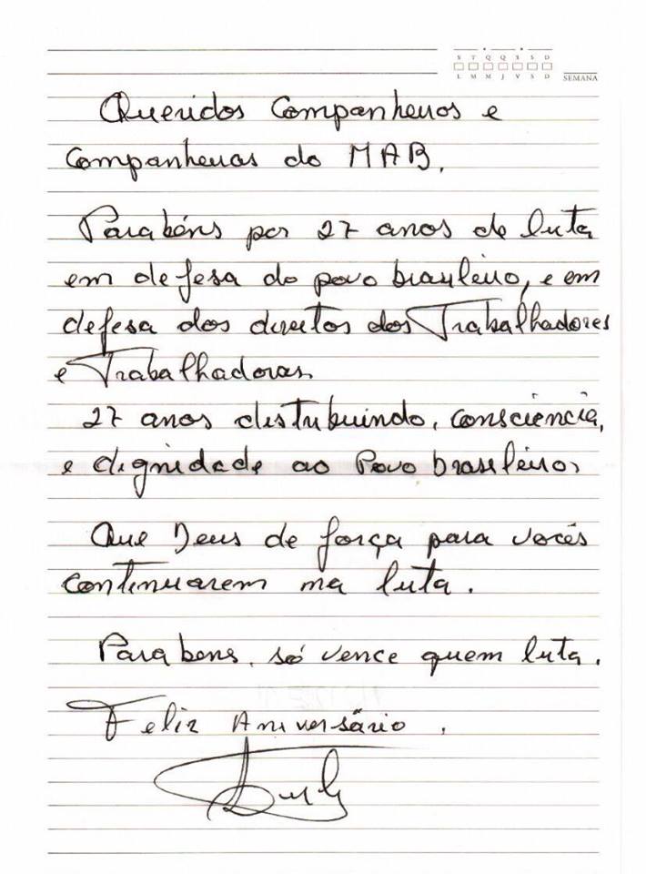 Lula writes letter on 1st Anniversary of Imprisonment: “Exiled in my own country”