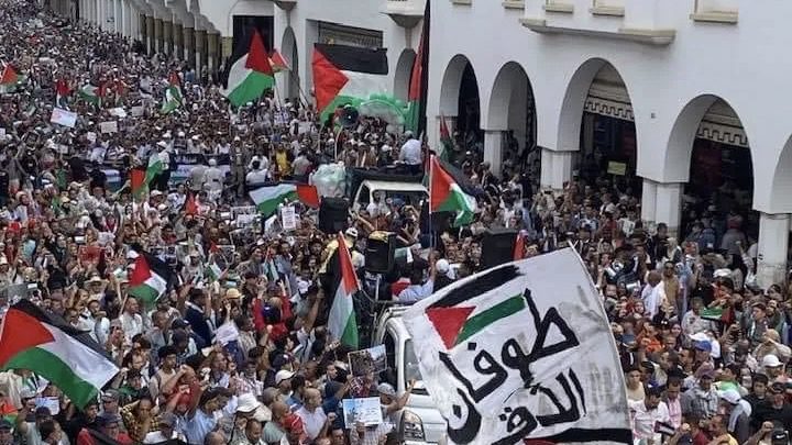 Thousands across Morocco hit the streets for Palestine and an end to normalization