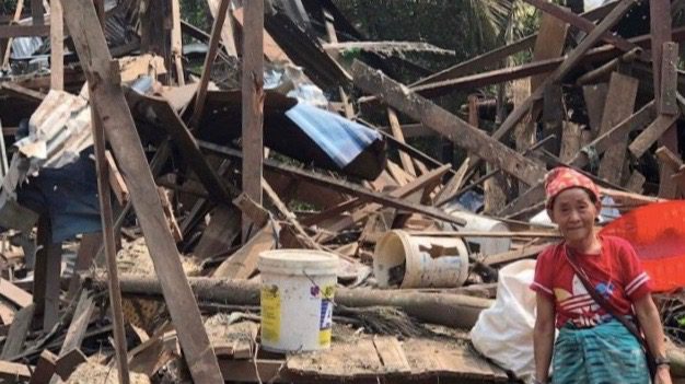 Myanmar junta airstrikes, sanctions