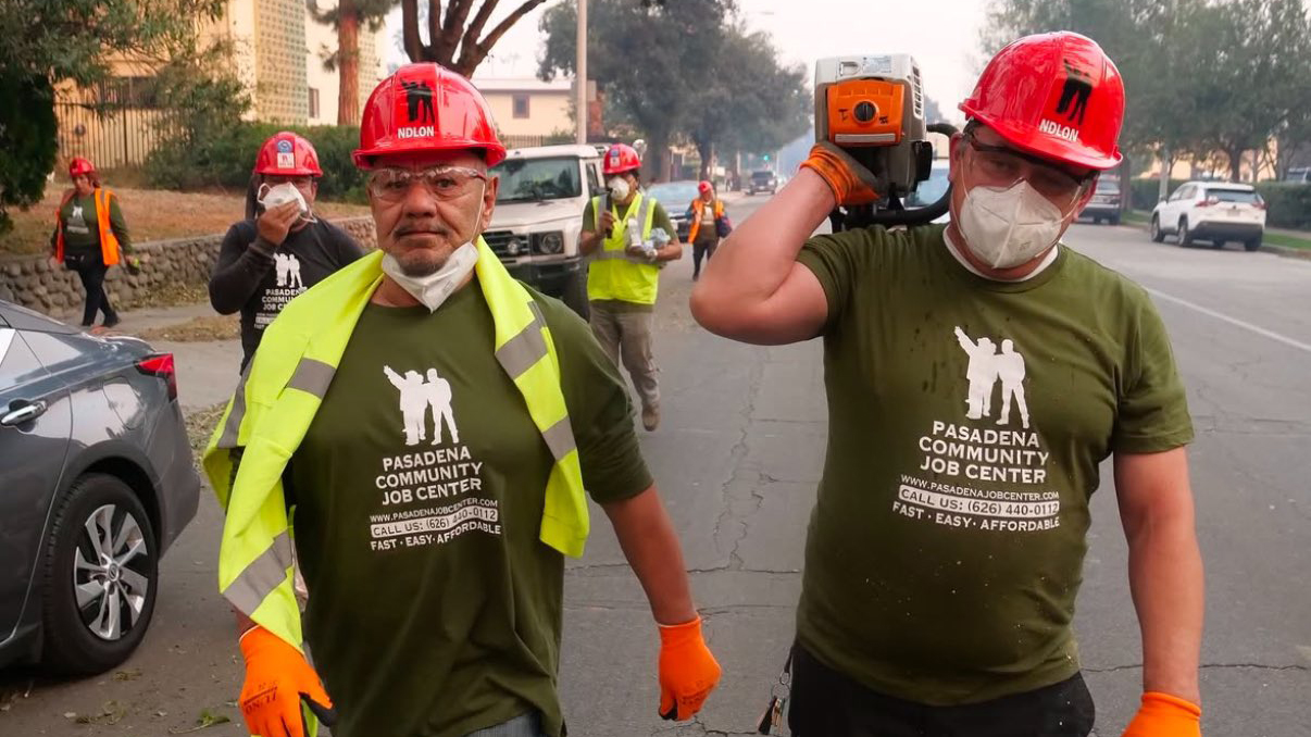 The migrant workers at the forefront of Los Angeles wildfire relief efforts