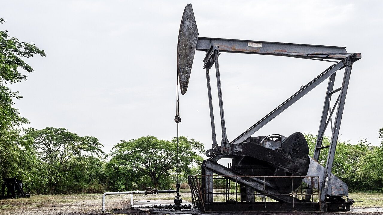 Oil well in Barinas, Venezuela