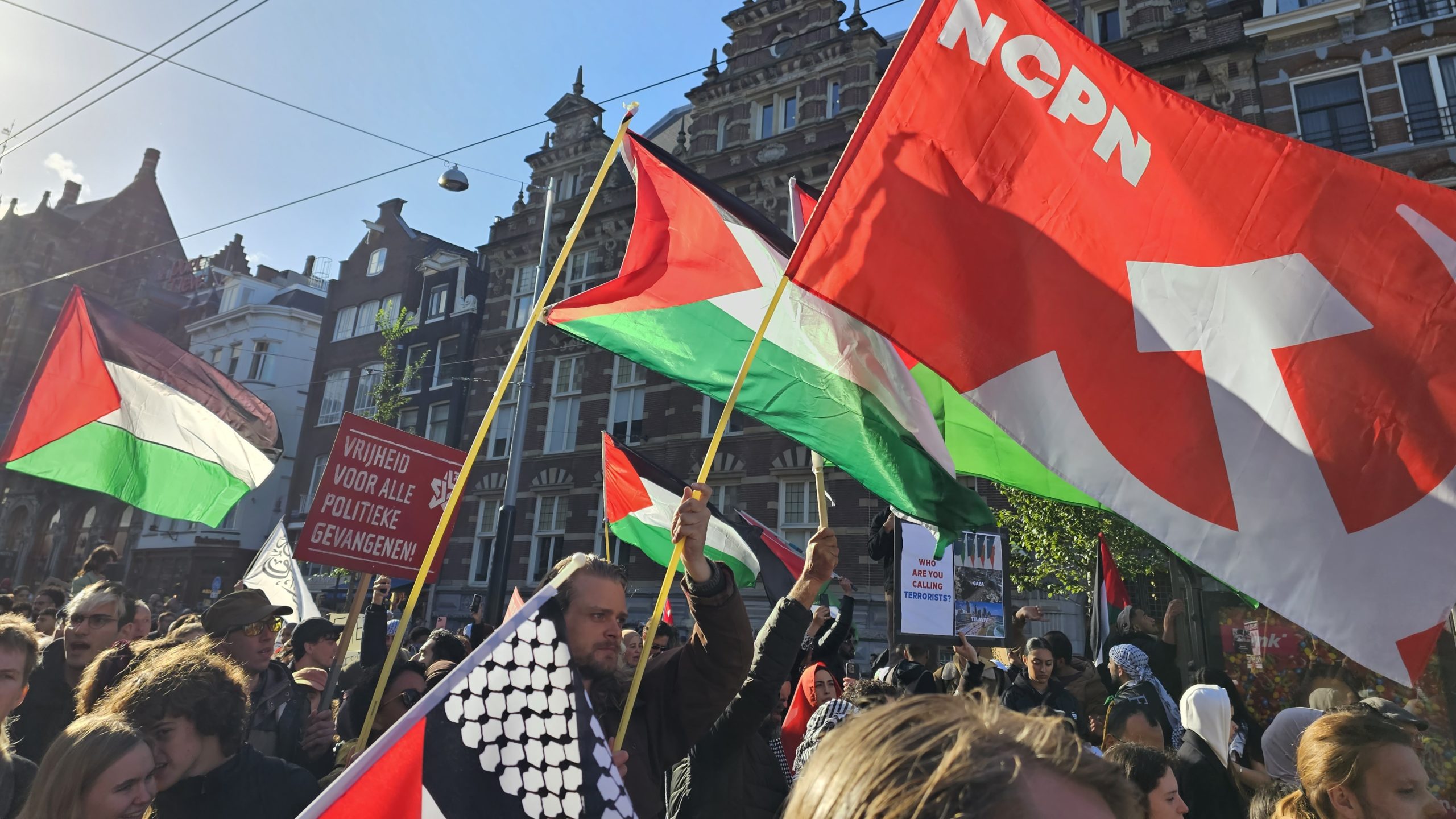 Leftists step up protests over Dutch backing of Israeli war on Gaza