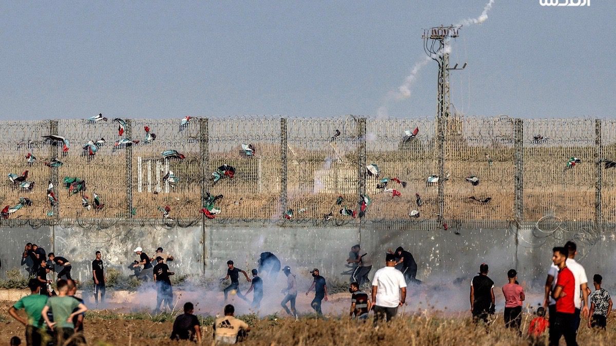 Palestinian protester killed