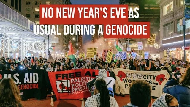 Massive march for Palestine disrupts NYC on New Years Eve