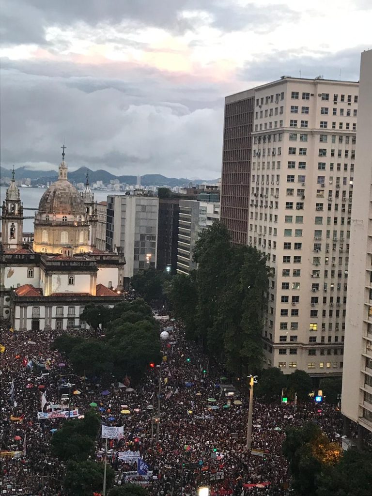 Protest in defense of education in Brazil 1