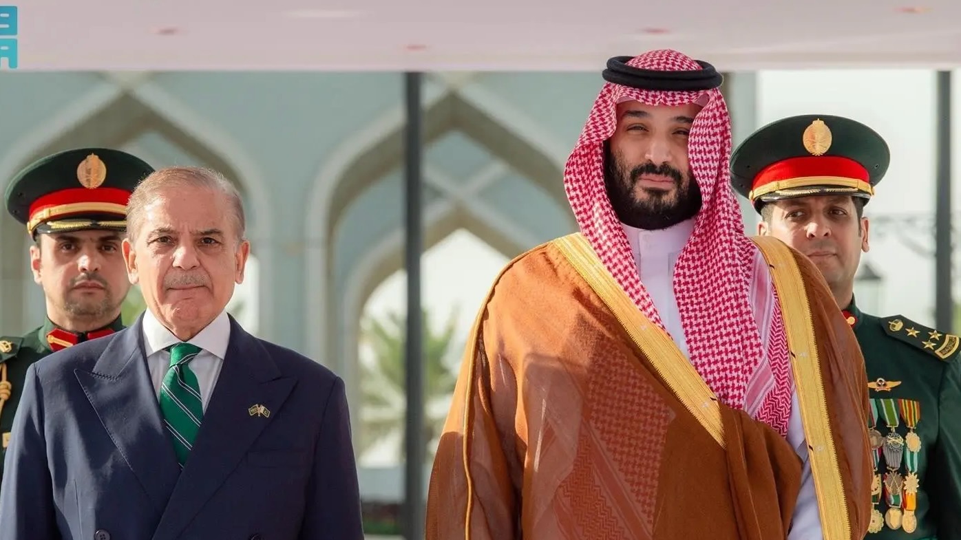 Saudi Crown Prince Mohammed Bin Salman and Pakistan’s Prime Minister Shehbaz Sharif