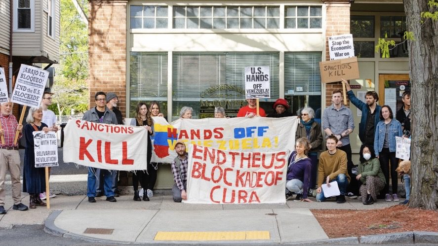 Activists demand US Representative Jim McGovern take action against sanctions