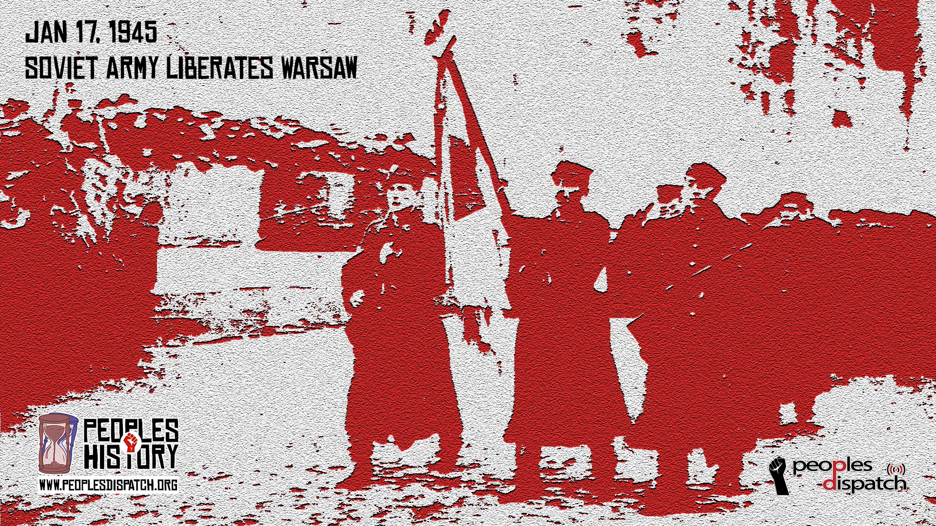 Soviet army liberates Warsaw from Nazi forces